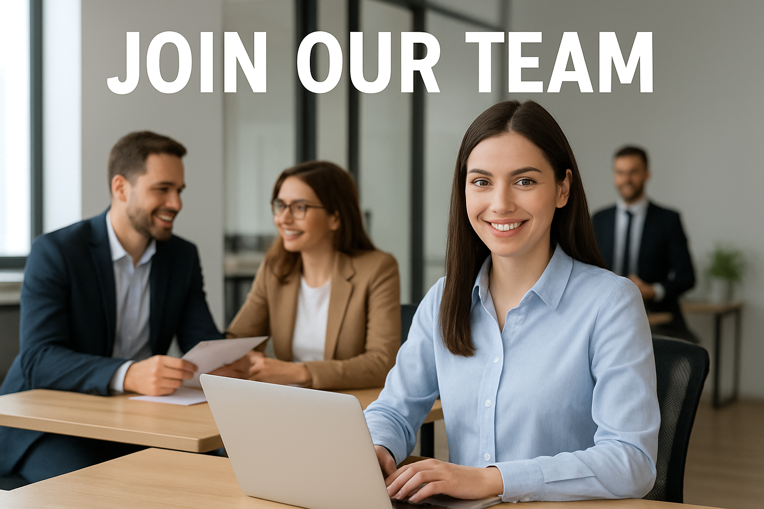 Join our team banner inviting professionals to apply for open roles