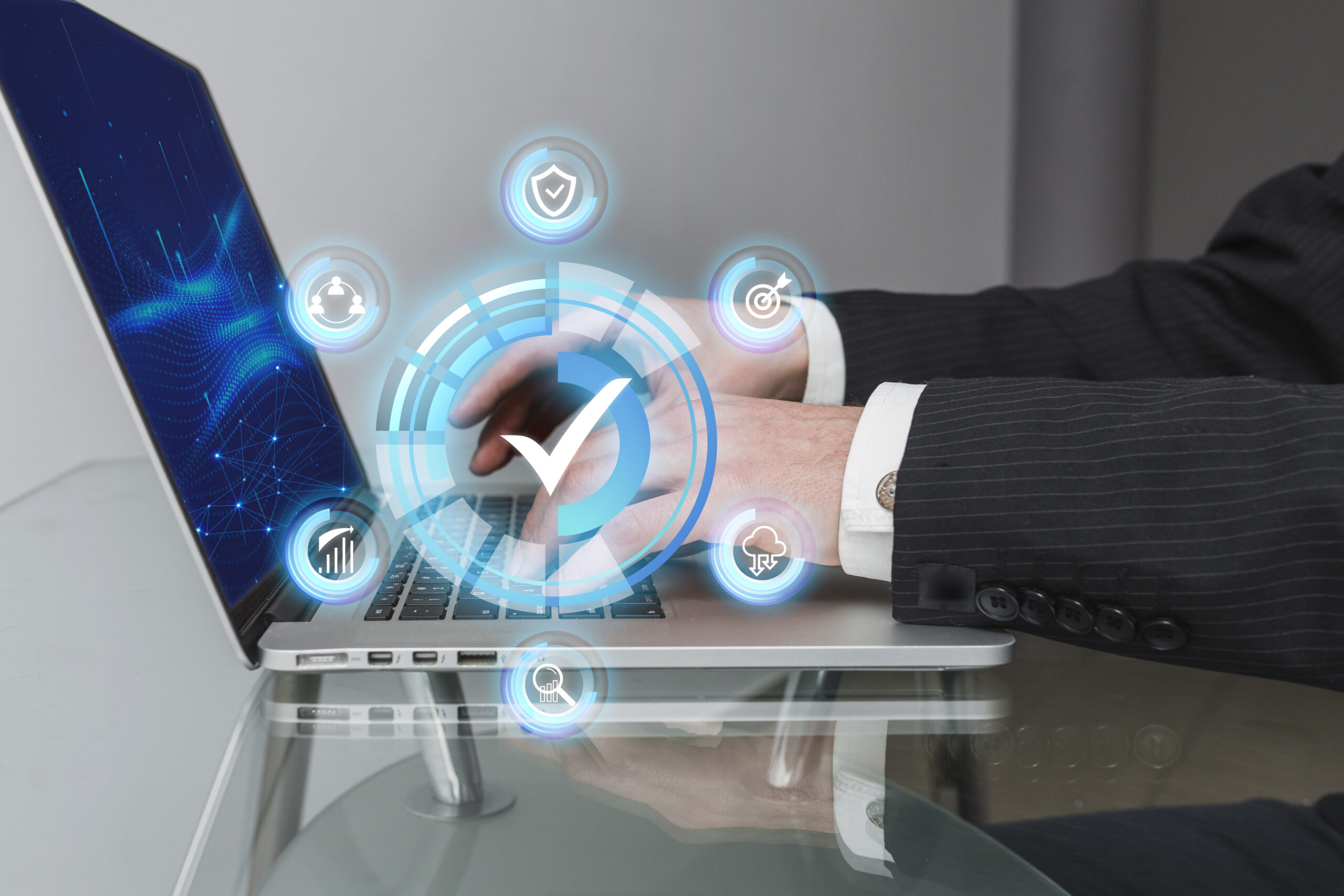 Quality control process illustrating verification steps used in data cleansing services.