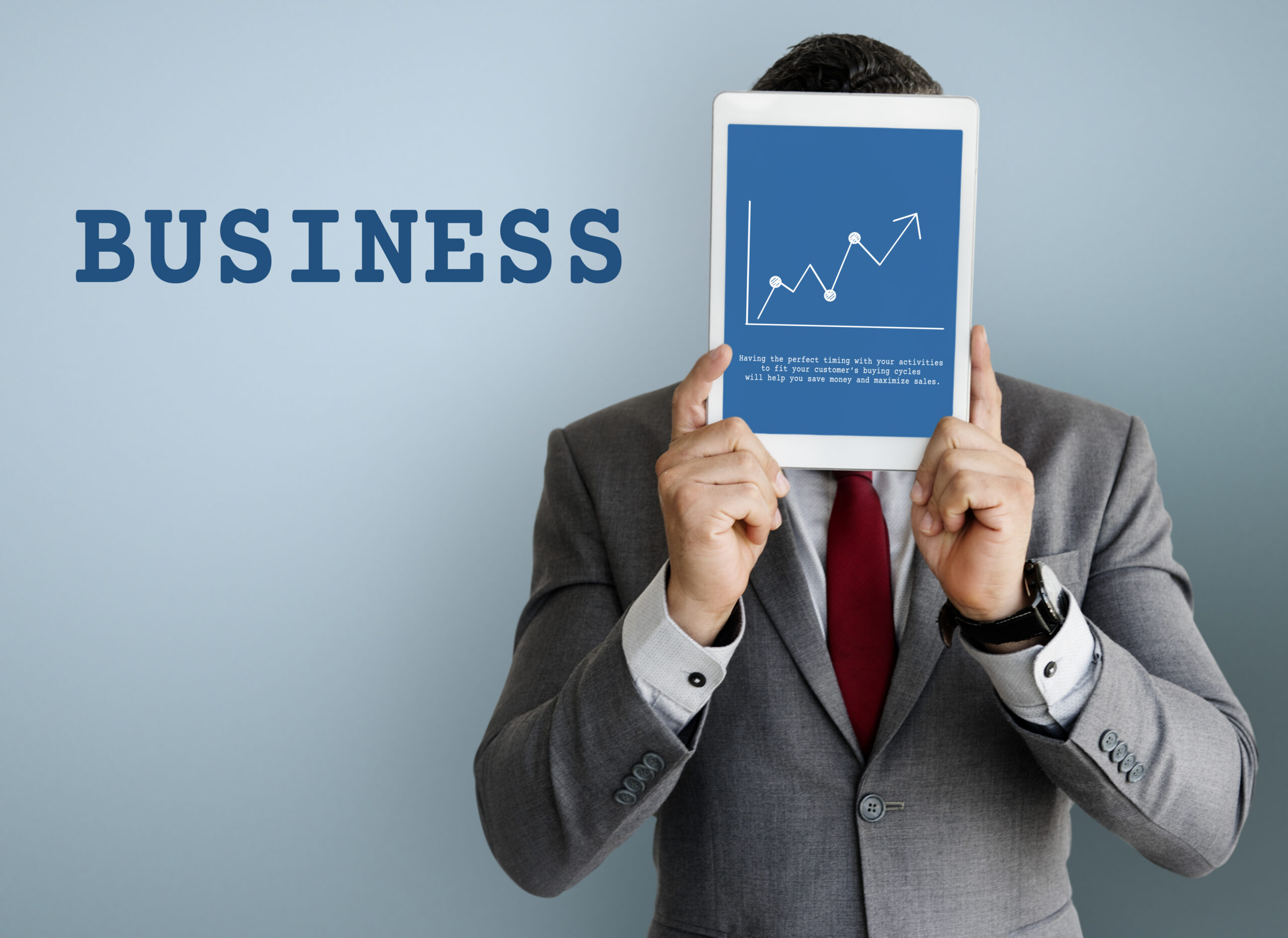 Economic investment chart representing company growth and stability
