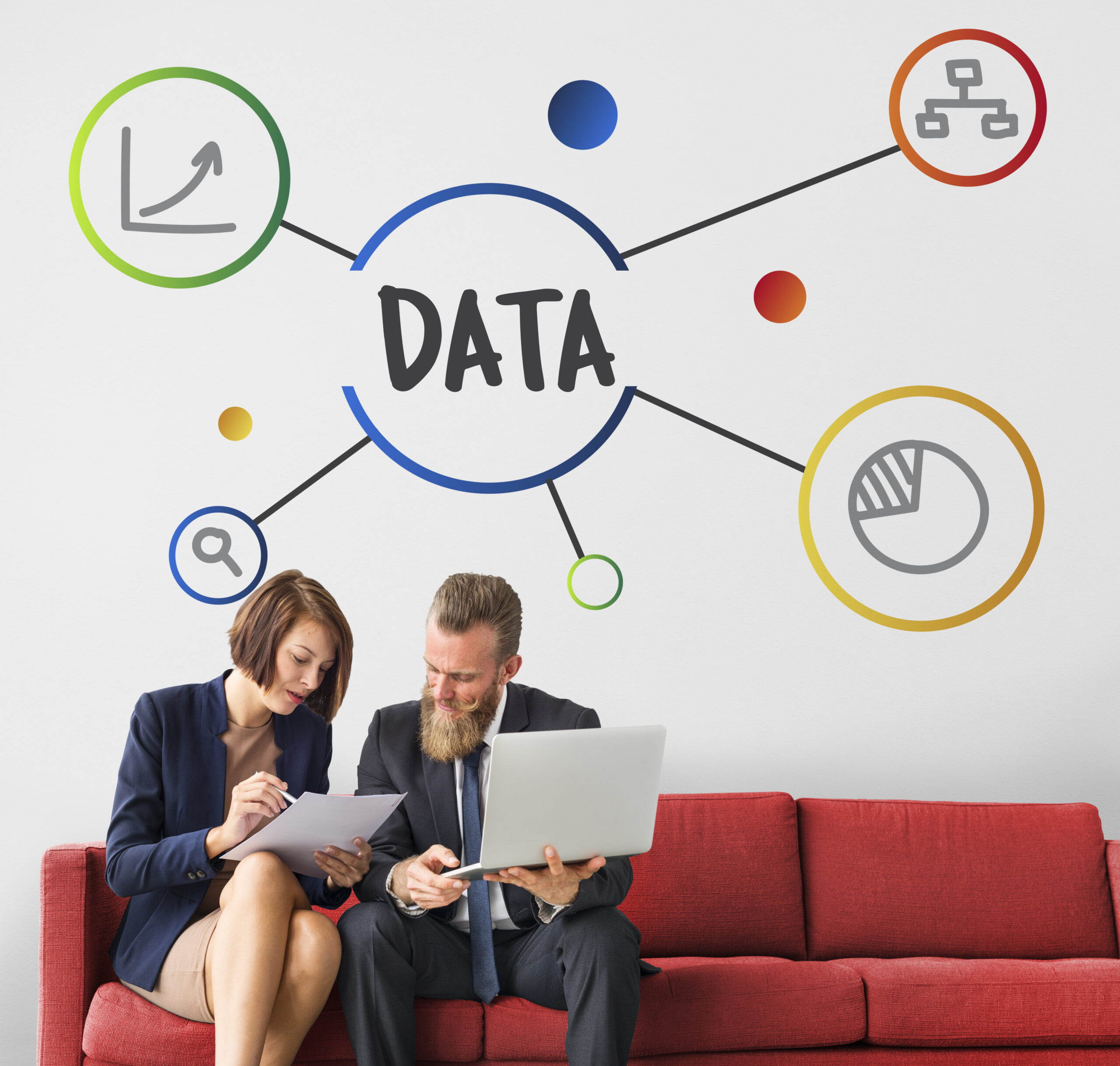 Professionals extracting insights from complex data networks through our B2B data intelligence services.