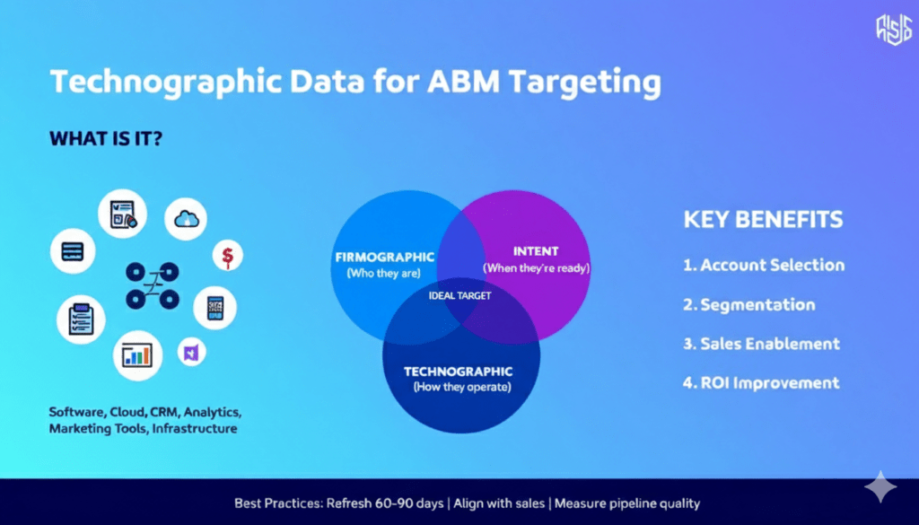 Technographics Example Account-Based Marketing Technographic Data